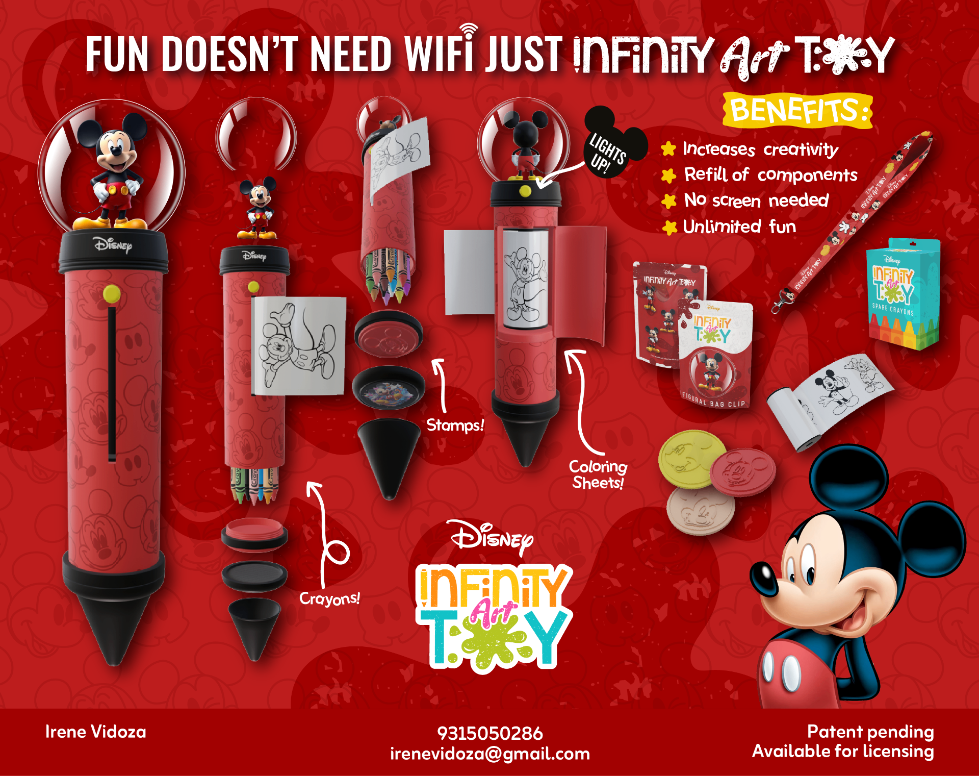 Mickey Mouse Infinity Art Toy crayon