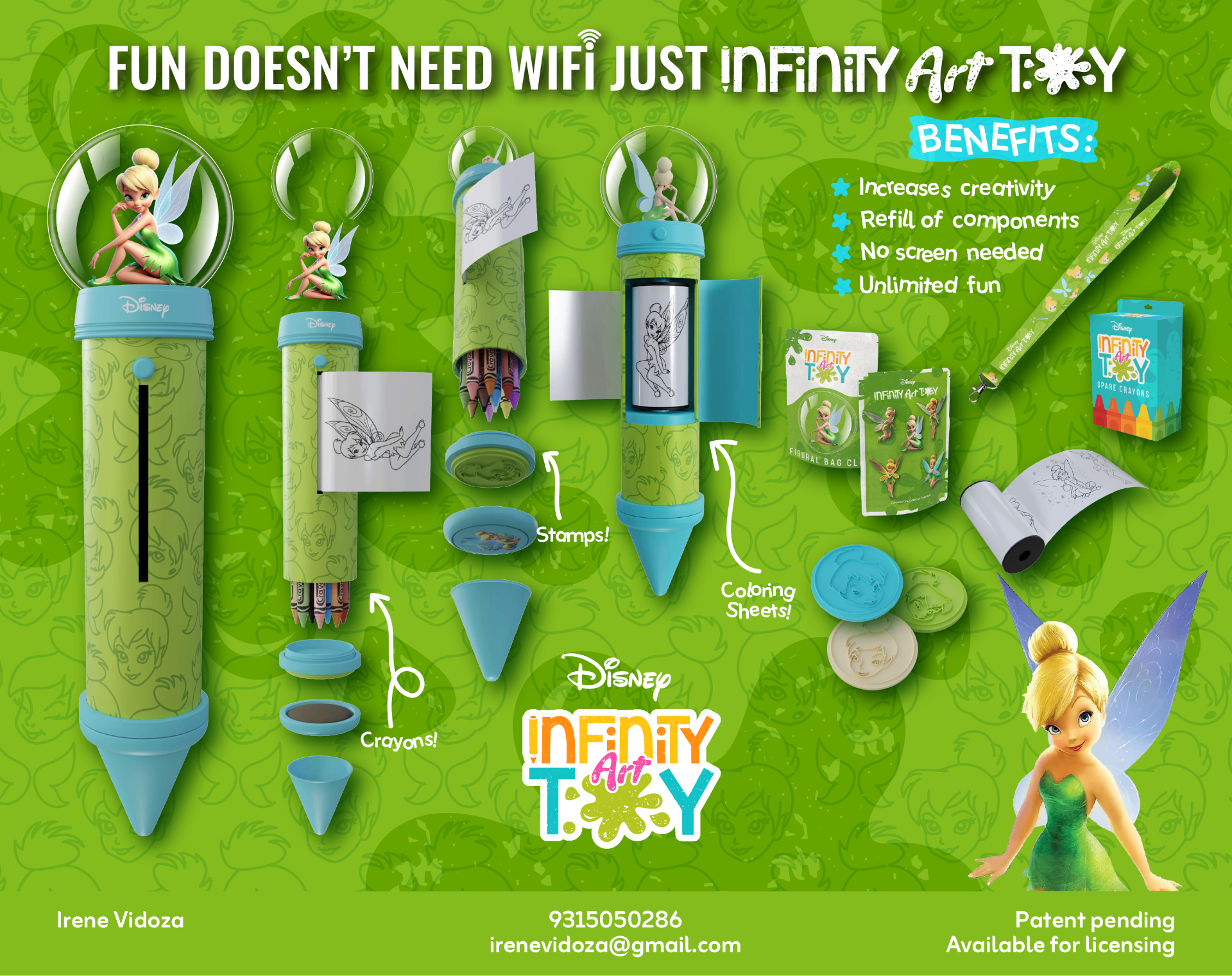 Tinker Bell Infinity Art Toy crayon